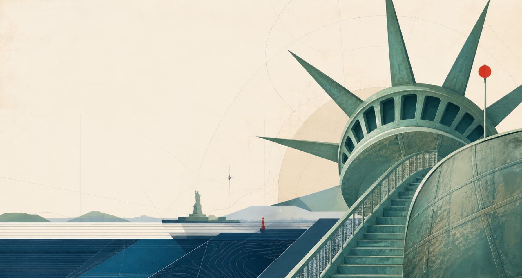 Liberty Island and New York Harbor
